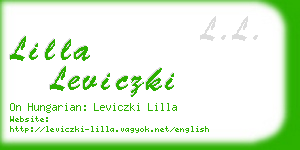 lilla leviczki business card
